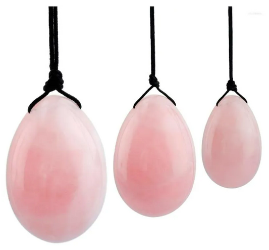Rose quartz-Yoni eggs